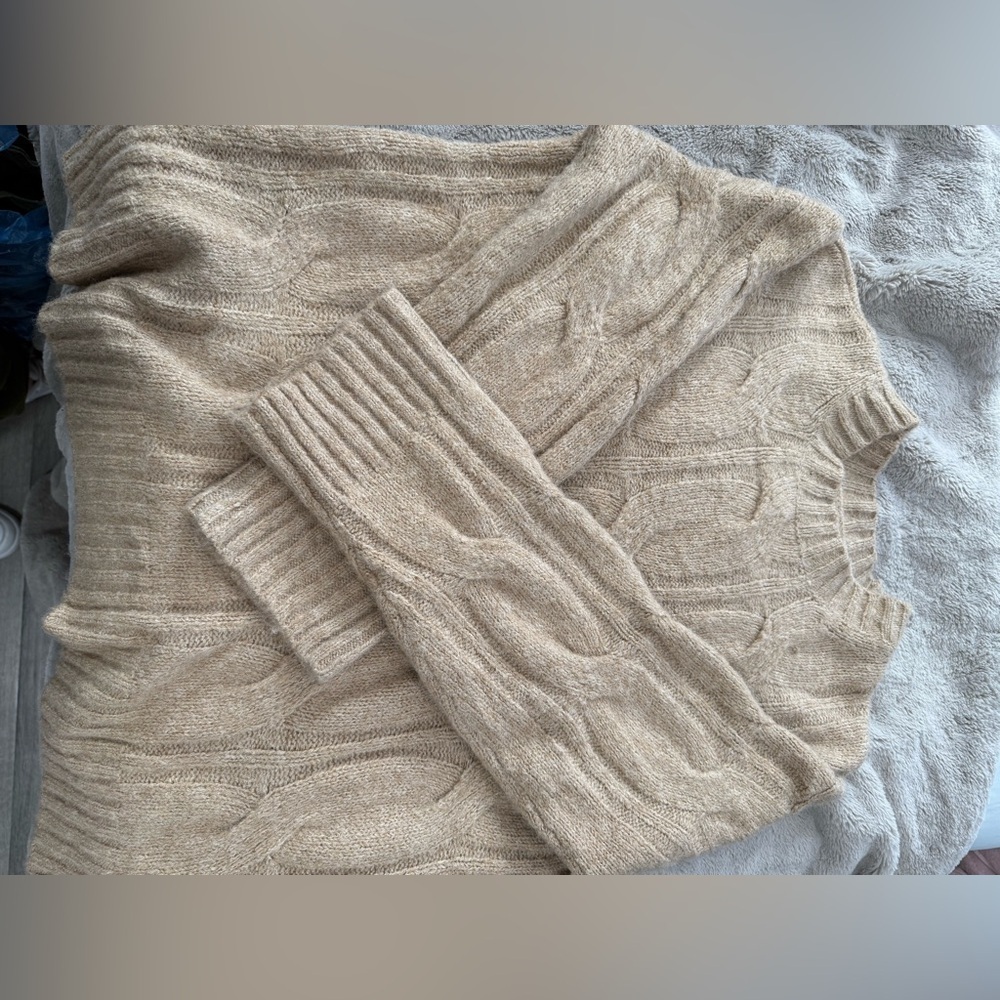 American Eagle Outfitters Beige Knit Sweater - Picture 3 of 4